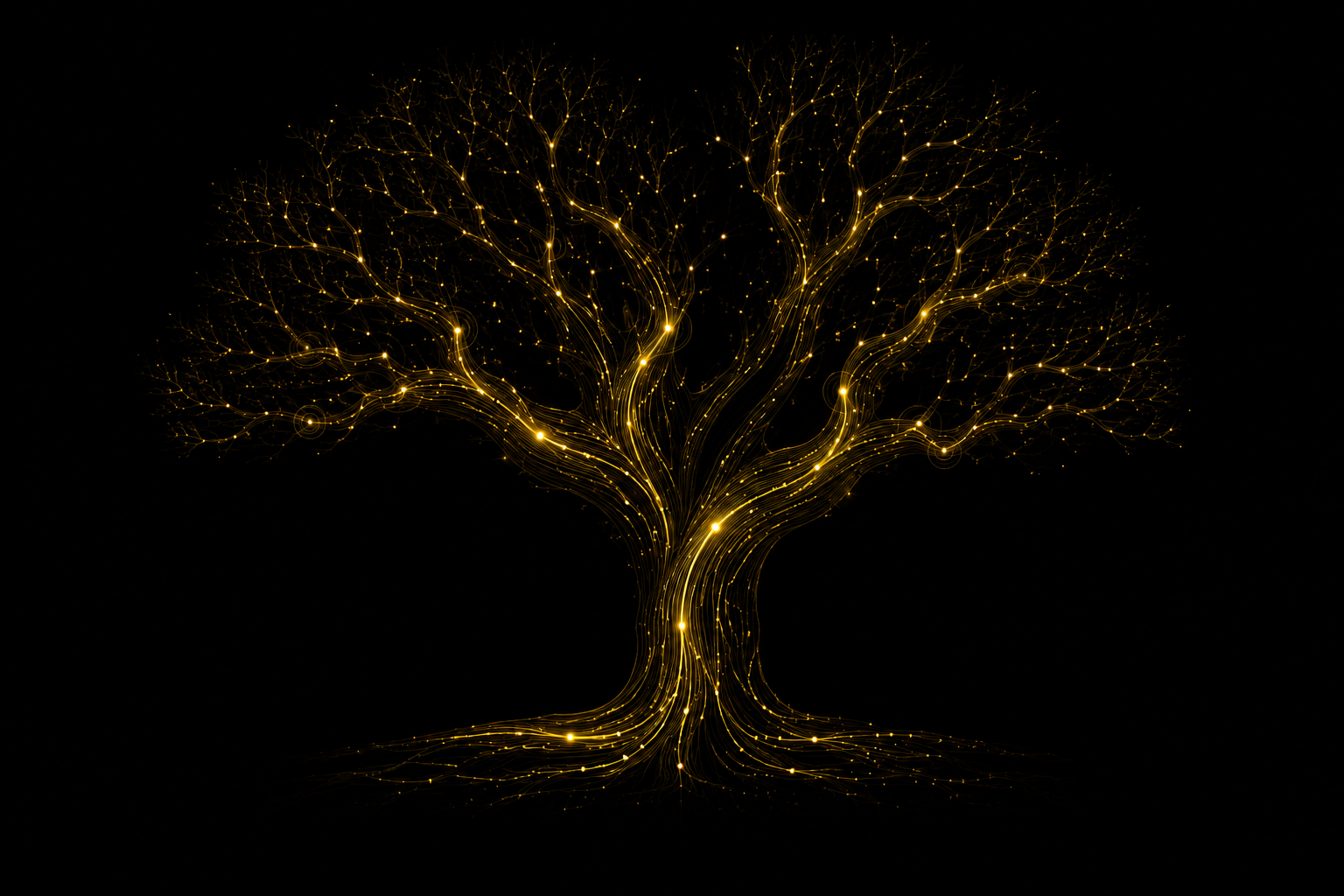 Arbre Universim — réseau lumineux